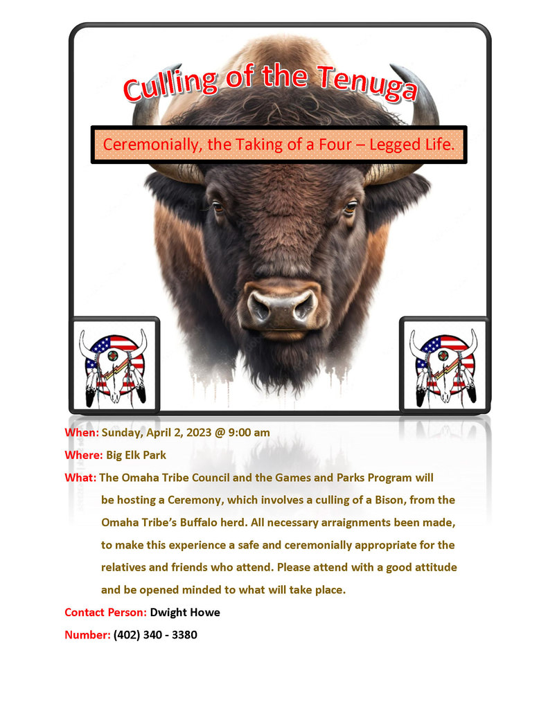 Buffalo Culling Notice