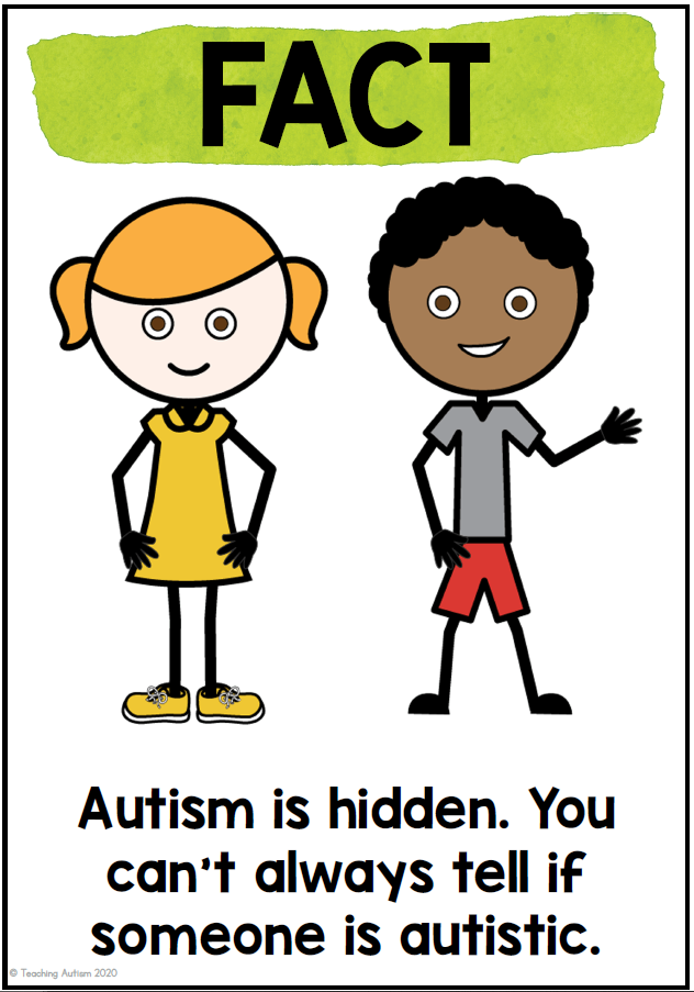 Autism is Hidden. You Can't always tell if someone is autistic